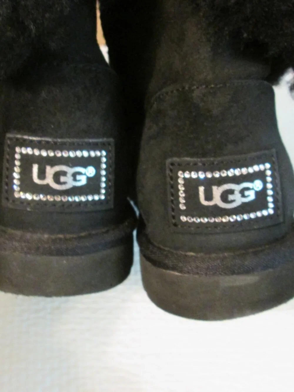 Ugg Women's Black Fur Lined with some 